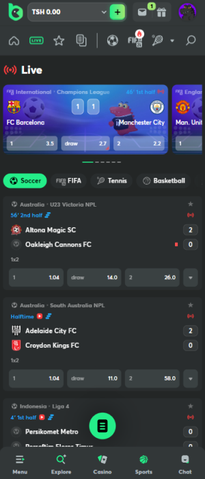 The BC Game app allows Tanzanian players to place live bets