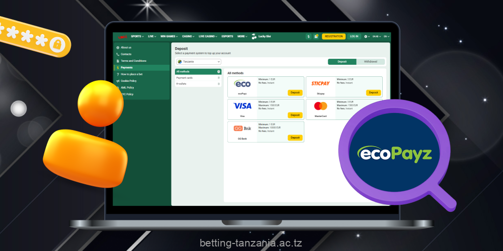 Using EcoPayz on a betting site in Tanzania is easy and convenient